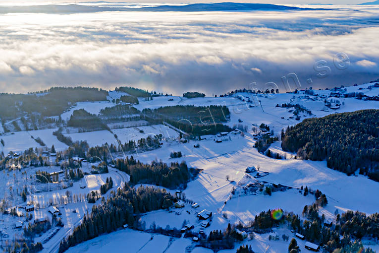 aerial photo, aerial photo, aerial photos, aerial photos, drone aerial, drnarfoto, fog, Jamtland, landscapes, Landn, Landsjn, winter
