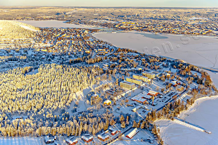 aerial photo, aerial photo, aerial photos, aerial photos, drone aerial, drnarfoto, Froson, Frs Strand, Frsklinikerna, Jamtland, Ostersund, stder, winter