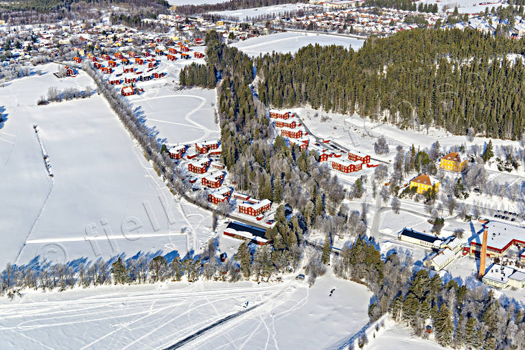 aerial photo, aerial photo, aerial photos, aerial photos, drone aerial, drönarfoto, Froson, Frösö Strand, Jamtland, mjälle, Ostersund, städer, winter
