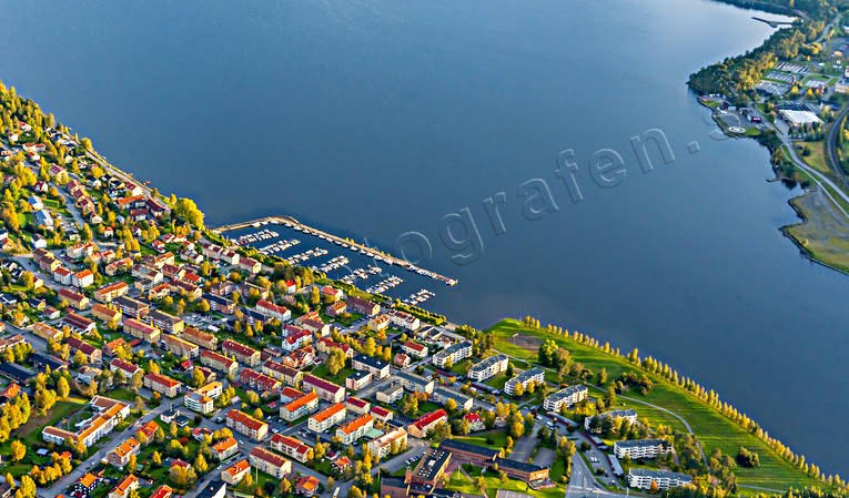 aerial photo, aerial photo, aerial photos, aerial photos, autumn, drone aerial, drönarfoto, Froson, Frösö båthamn, Hornsberg, Jamtland, Ostersund, städer