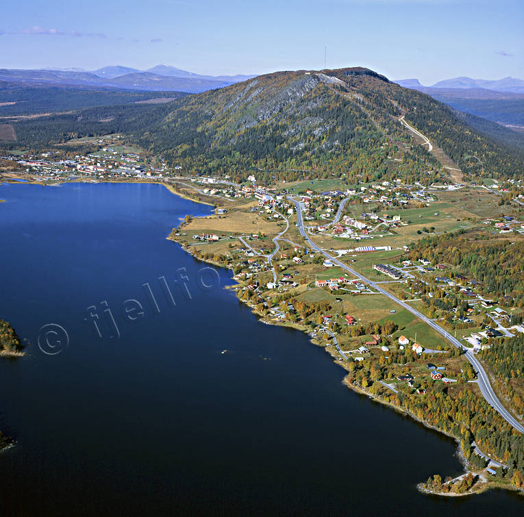aerial photo, aerial photo, aerial photos, aerial photos, autumn, community, drone aerial, drnarfoto, Funasdalen, Herjedalen, samhllen, slalom slope