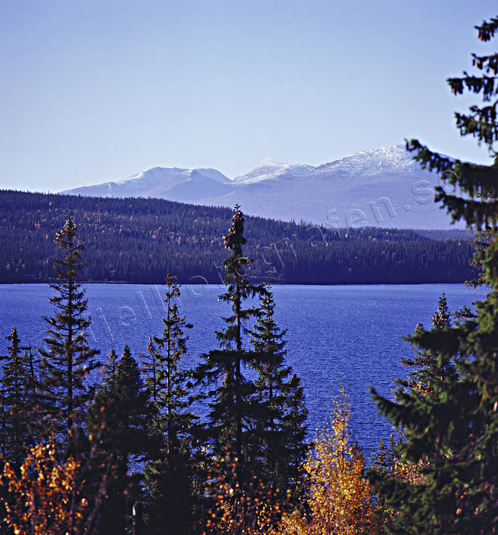 autumn, Gev lake, Jamtland, landscapes, Snasa Mountains