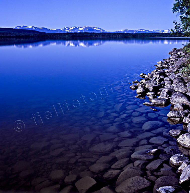 Gev lake, Jamtland, lake, landscapes, mountain, Snasa Mountains, summer