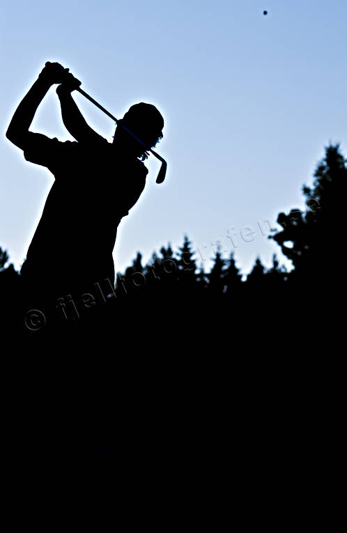 golf, golf player, golfare, silhouette, slag, sport, summer, various