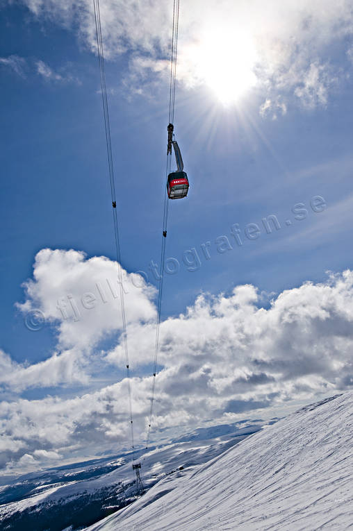 Are, cableway, funicular, gondola, installations, Jamtland, lift, mountain, samhllen, view