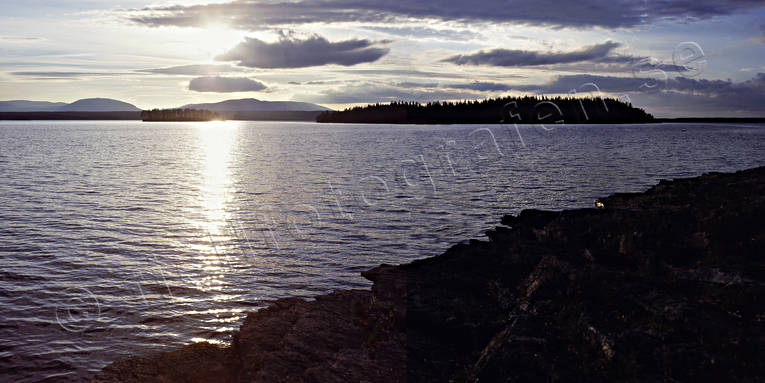 backlight, Drommen, evening, Great Lake, Jamtland, Lagoon Island, landscapes, Oviksfjallen, panorama, panorama pictures, summer, Utarna, Western mountain