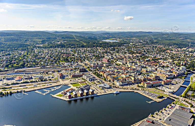 aerial photo, aerial photo, aerial photos, aerial photos, centre, drone aerial, drönarfoto, Järnvägsbassängen, landscapes, Medelpad, port quay, Stenstaden, städer, summer, Sundsvall