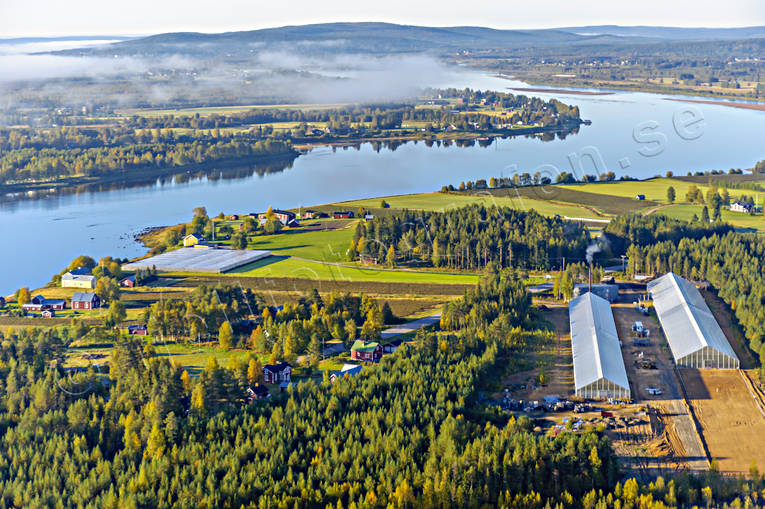 aerial photo, aerial photo, aerial photos, aerial photos, autumn, drone aerial, drnarfoto, farms, greenhouse, gurkodling, Hietalas Handelstrdgrd, installations, Korva, landscapes, North Bothnia, polar circle, tomatodling