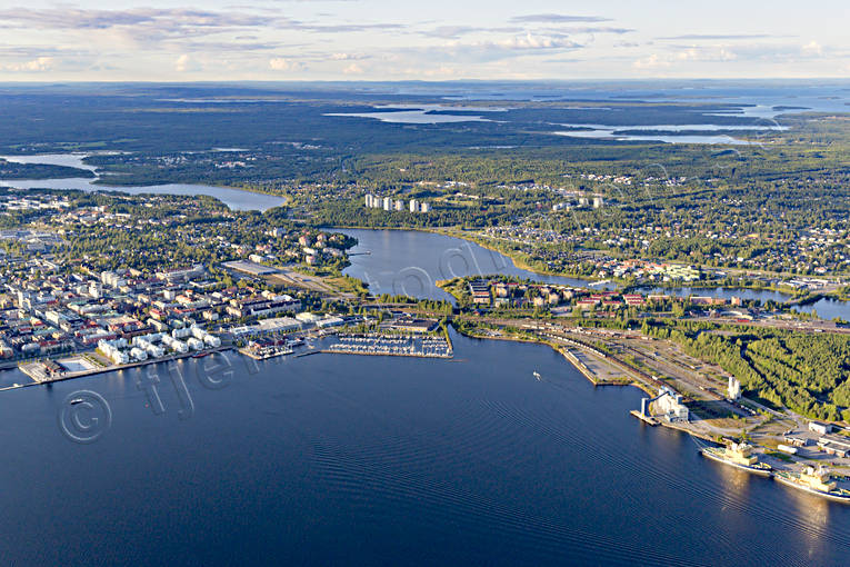aerial photo, aerial photo, aerial photos, aerial photos, drone aerial, drönarfoto, Gråsjälfjärden, Lulea, North Bothnia, small-boat harbour, städer, summer, Södra hamnen