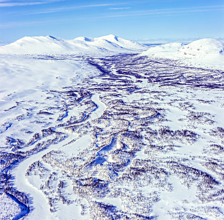 aerial photo, aerial photo, aerial photos, aerial photos, drone aerial, drnarfoto, Handolan, Jamtland, landscapes, mountain pictures, mountain valley, Snasa Mountains, winter