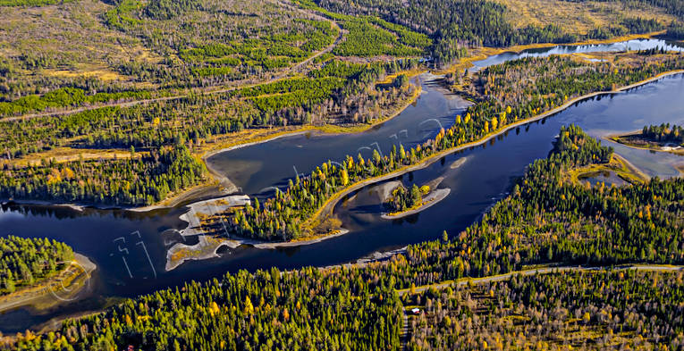 aerial photo, aerial photo, aerial photos, aerial photos, autumn, drone aerial, drnarfoto, fishing spots, Harkan, Jamtland, Musvikbacken