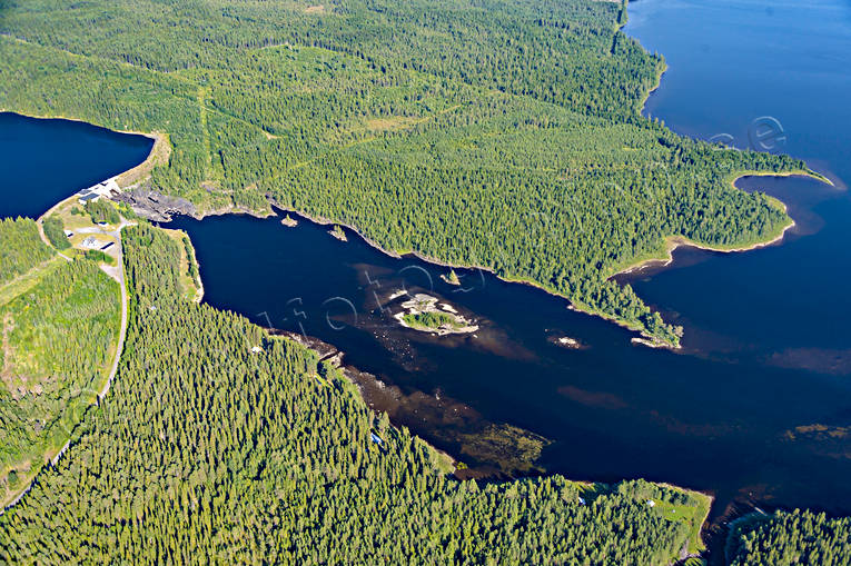 aerial photo, aerial photo, aerial photos, aerial photos, drone aerial, drönarfoto, fishing spots, Harkan, Jamtland, Näsforsen, summer