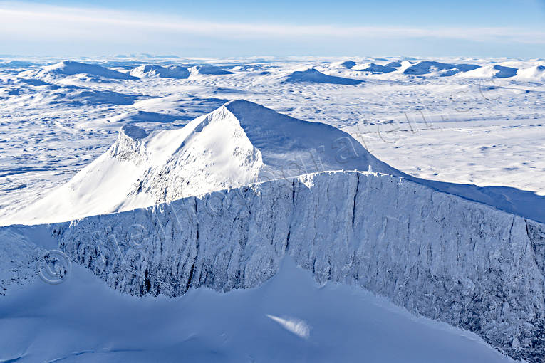 aerial photo, aerial photo, aerial photos, aerial photos, drone aerial, drnarbild, drnarfoto, Helags, Jamtland, landscapes, mountain peaks, mountain top, winter