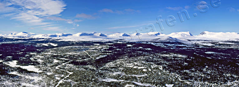 aerial photo, aerial photo, aerial photos, aerial photos, drone aerial, drnarfoto, Helags, Herjedalen, Jamtland, landscapes, Lunndorrspasset, mountain, panorama, panorama pictures, Storsj, winter, woodland