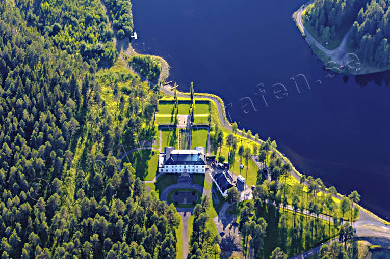 aerial photo, aerial photo, aerial photos, aerial photos, anlggnignar, buildings, castle, drone aerial, drnarfoto, fishing spots, Harkan, Hgfors, Jamtland, summer