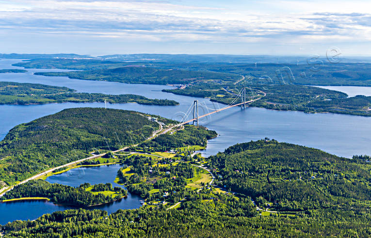 aerial photo, aerial photo, aerial photos, aerial photos, Angermanland, bridge, bridges, communications, drone aerial, drnarfoto, engineering projects, High Coast Bridge, land, landscapes, summer