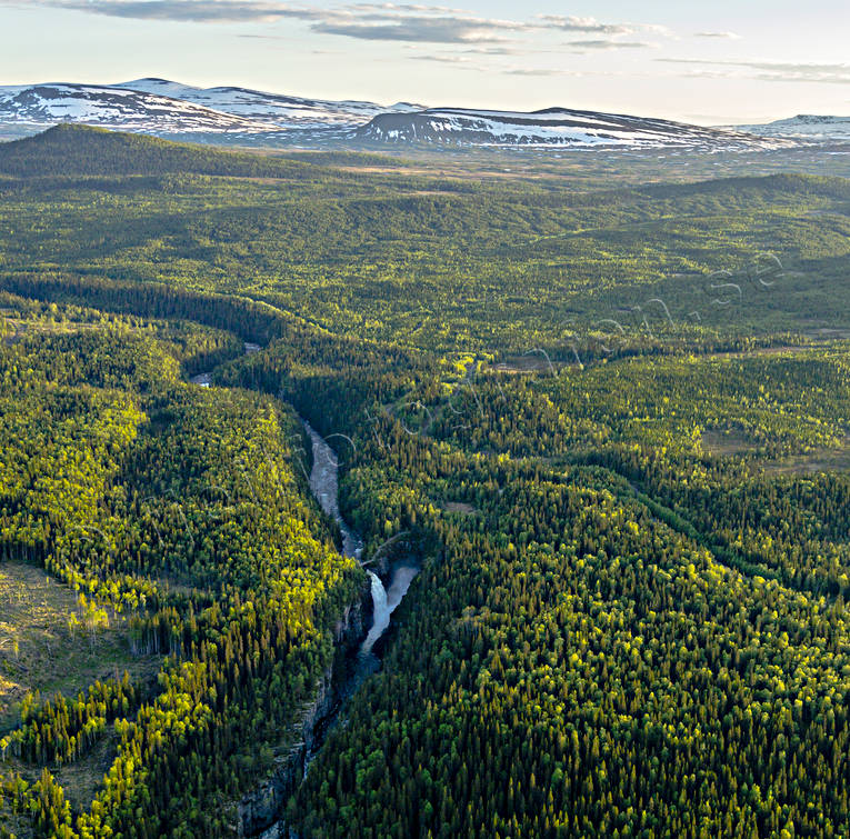 aerial photo, aerial photo, aerial photos, aerial photos, attractions, canyon, drone aerial, drnarfoto, Hllingsfallet, Jamtland, kanjon, landscapes, summer, Swedish Mountains, water fall