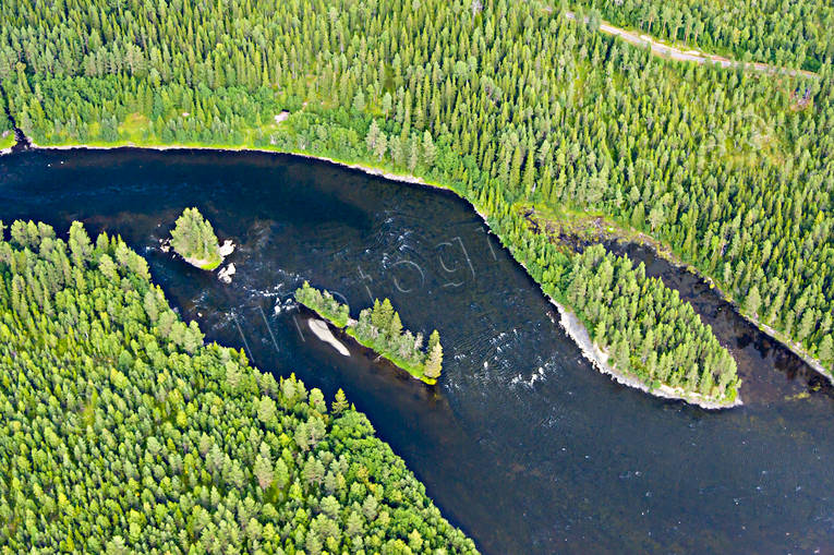 aerial photo, aerial photo, aerial photos, aerial photos, drone aerial, drnarfoto, fishing spots, Holmforsen, Jamtland, Langan, river, summer