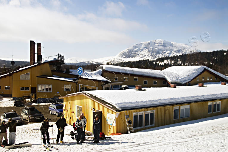 borga, building, down-hill running, mountain hotel, playtime, skier, sport, winter