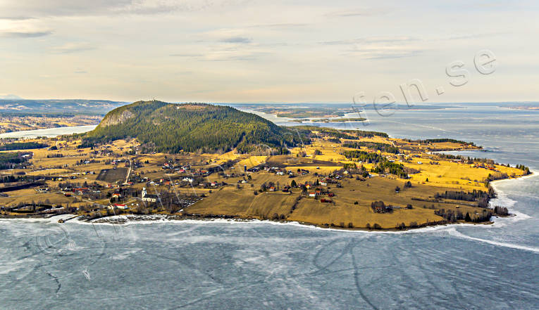 aerial photo, aerial photo, aerial photos, aerial photos, church, churches, drone aerial, drnarfoto, Great Lake, grotta, Hoverberg, Hoverberget, Jamtland, landscapes, spring, spring ice, villages