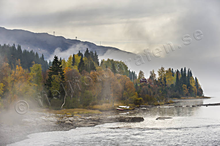 autumn, fog, hstdimma, Indal river, Jamtland, landscapes, river, seasons, Tegefors, watercourse