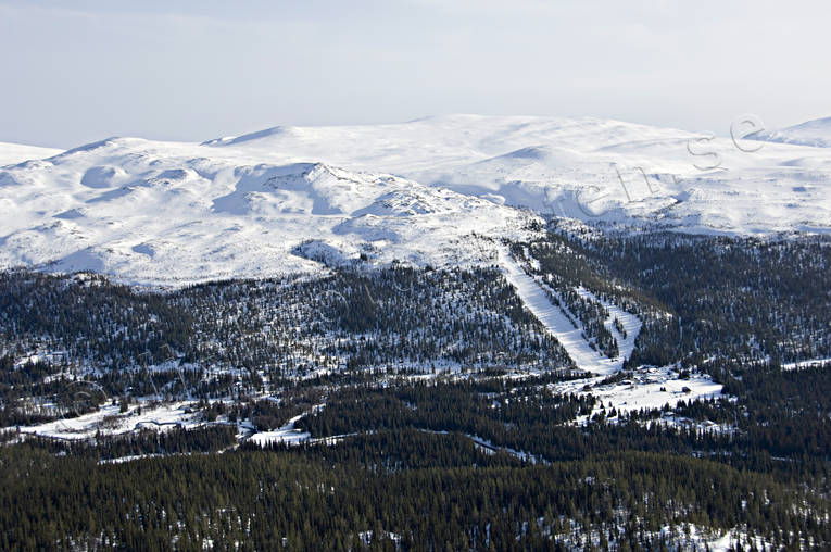 aerial photo, aerial photo, aerial photos, aerial photos, drone aerial, drönarfoto, Höglekardalen, Jamtland, journey down, landscapes, ski slopes, ski-slope, winter