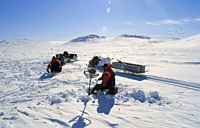 angling, char, Door lake, fishing, ice fishers, ice fishing, ice fishing, snowmobile, Tosssen