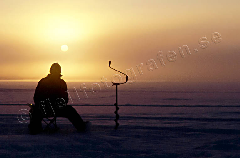 angling, fishing, ice fishing, ice fishing, Kattstrupen, perch, perch fishing, sunset, winter fishing