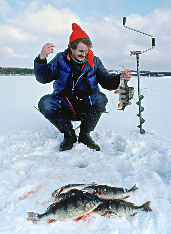 angling, fishing, ice drill, ice fishing, ice fishing, Kattstrupe lake, perch, perch fishing, winter fishing