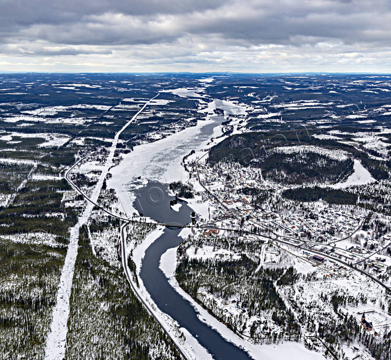 aerial photo, aerial photo, aerial photos, aerial photos, drone aerial, drnarbild, drnarfoto, fishing spots, Indal river, Jamtland, landscapes, samhllen, Stugun, winter