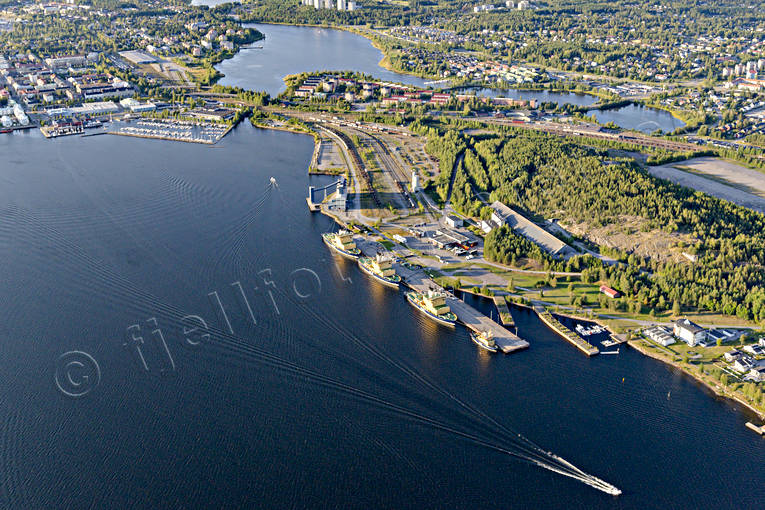 aerial photo, aerial photo, aerial photos, aerial photos, drone aerial, drönarfoto, Gråsjälfjärden, harbour, isbrytare, Lulea, North Bothnia, städer, summer