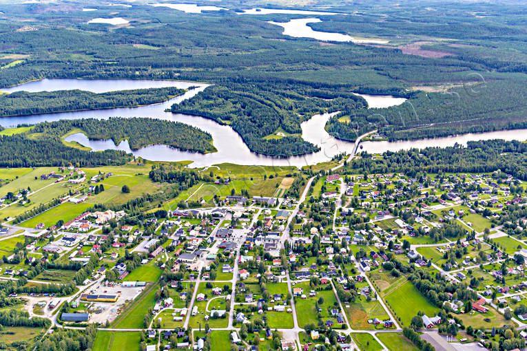 aerial photo, aerial photo, aerial photos, aerial photos, Angerman river, Angermanland, drone aerial, drnarfoto, Junsele, samhllen, summer