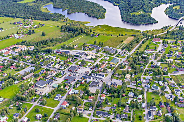 aerial photo, aerial photo, aerial photos, aerial photos, Angerman river, Angermanland, drone aerial, drnarfoto, Junsele, samhllen, summer