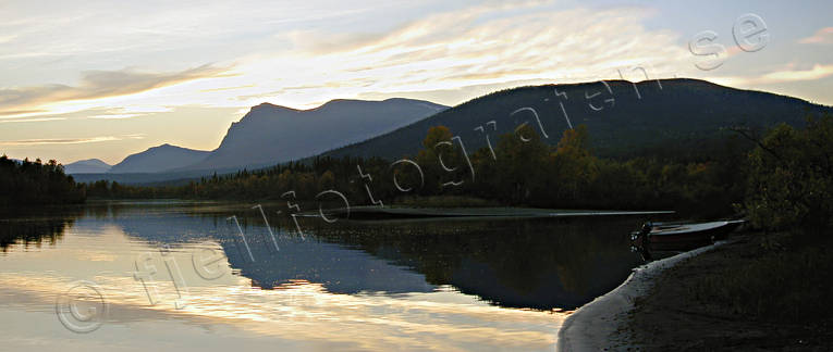 autumn, evening, Kamajakka, Kaskaivo, Kvikkjokk, landscapes, Lapland, mountain, panorama, panorama pictures