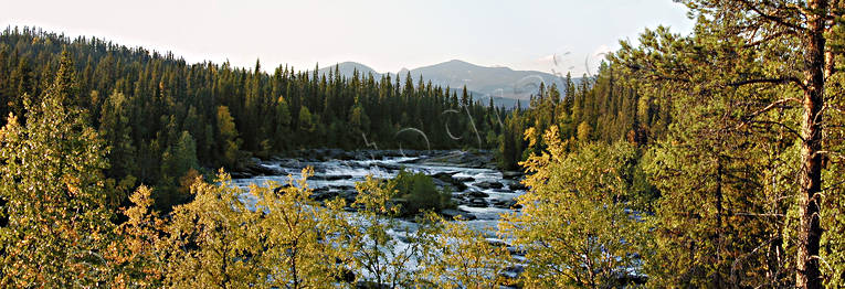 autumn, autumn colours, Kamajakka, Kvikkjokk, landscapes, Lapland, national park, national parks, panorama, panorama pictures, river, Sarek, tourist station