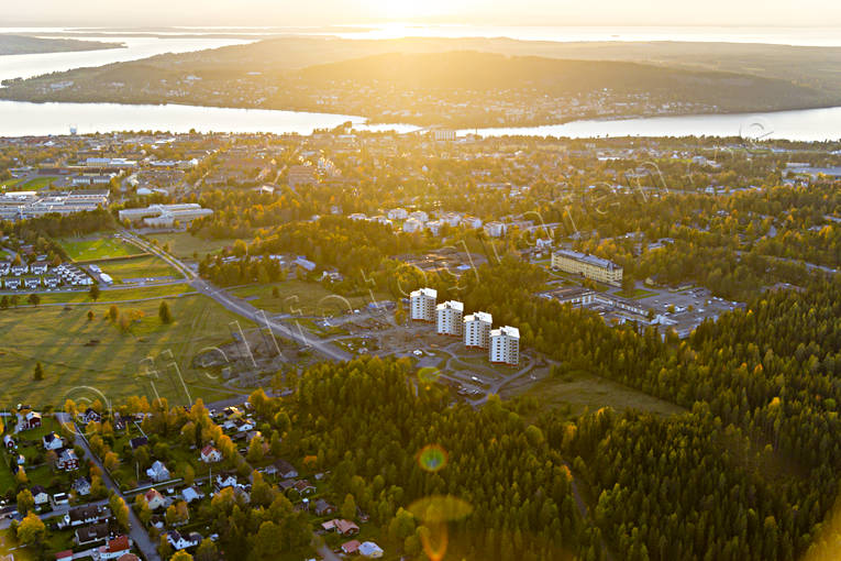 aerial photo, aerial photo, aerial photos, aerial photos, autumn, drone aerial, drönarfoto, Jamtland, Karlslund, Ostersund, samhällen, tower building