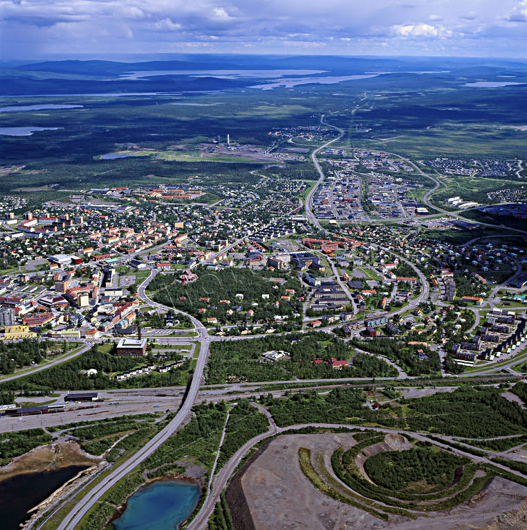 aerial photo, aerial photo, aerial photos, aerial photos, drone aerial, drnarfoto, Kiruna, Lapland, railway, stder