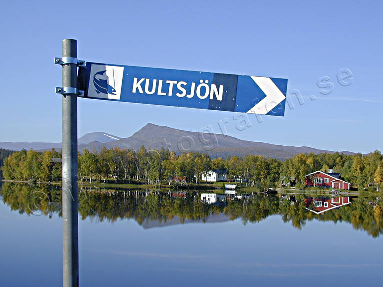 autumn, dead calm, Kult lake, landscapes, Lapland, Saxnas, Statsfjallet, still