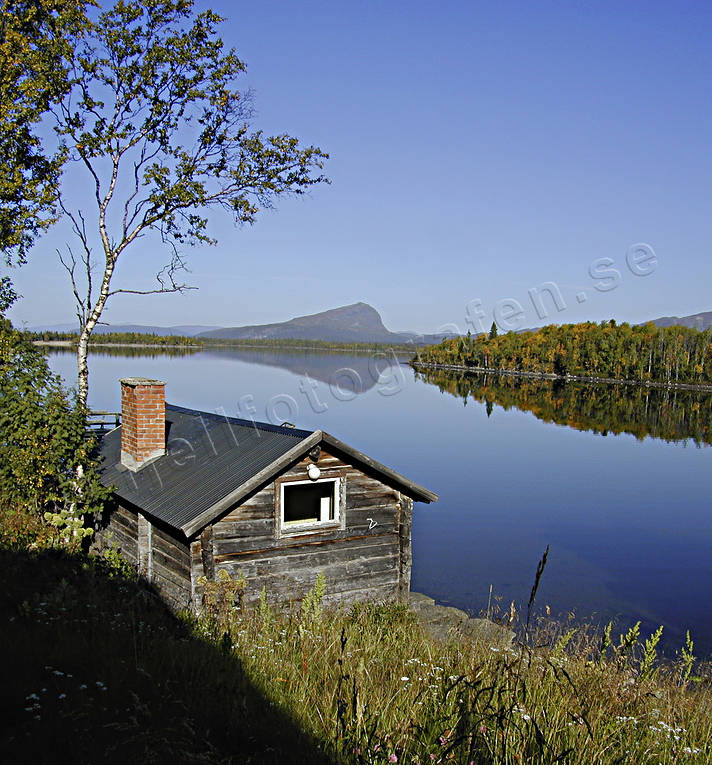 autumn, dead calm, doldrums, Kult lake, landscapes, Lapland, Saxnas, Stoken