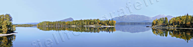 autumn, autumn colours, Kult lake, landscapes, Lapland, panorama, panorama pictures, Ropentjakke, Saxnas, Stoken