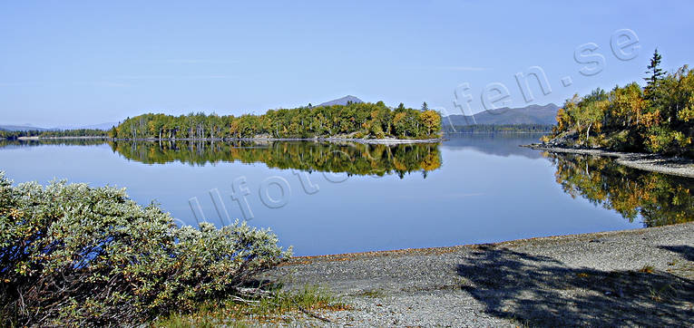 autumn, autumn colours, Kult lake, landscapes, Lapland, panorama, panorama pictures, Ropentjakke, Saxnas, Stoken, summer