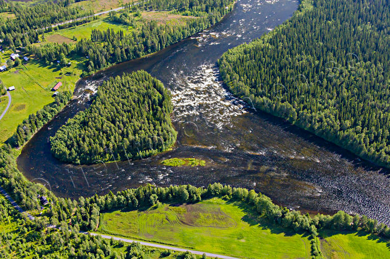 aerial photo, aerial photo, aerial photos, aerial photos, angling, drone aerial, drnarfoto, fishing spots, Indal river, Jamtland, Kvisslestrmmen, Kvitsle, summer