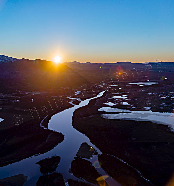 aerial photo, aerial photo, aerial photos, aerial photos, autumn, drone aerial, drnarbild, drnarfoto, Enan, evening, Jamtland, landscapes, participate landscape, sunset