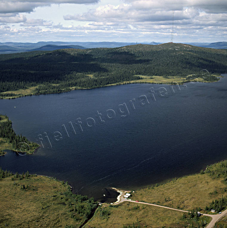 aerial photo, aerial photo, aerial photos, aerial photos, drone aerial, drnarfoto, fishing, fishing camp, lake, landscapes, Lapland, mast, radio mast, Stentrasket, summer