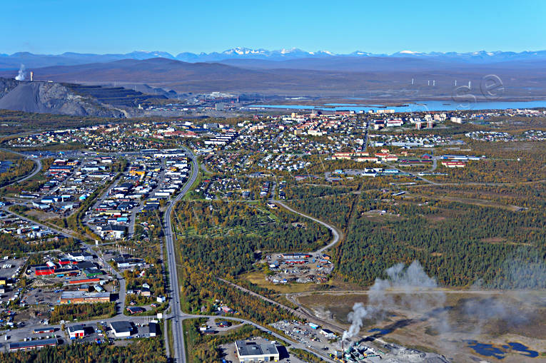 aerial photo, aerial photo, aerial photos, aerial photos, autumn, drone aerial, drönarfoto, Kiruna, landscapes, Lapland, städer