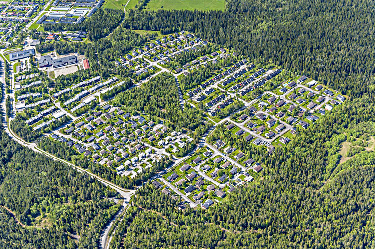 aerial photo, aerial photo, aerial photos, aerial photos, drone aerial, drönarfoto, Jamtland, Lillsjön, Odensala, Ostersund, städer, Östra Odensala