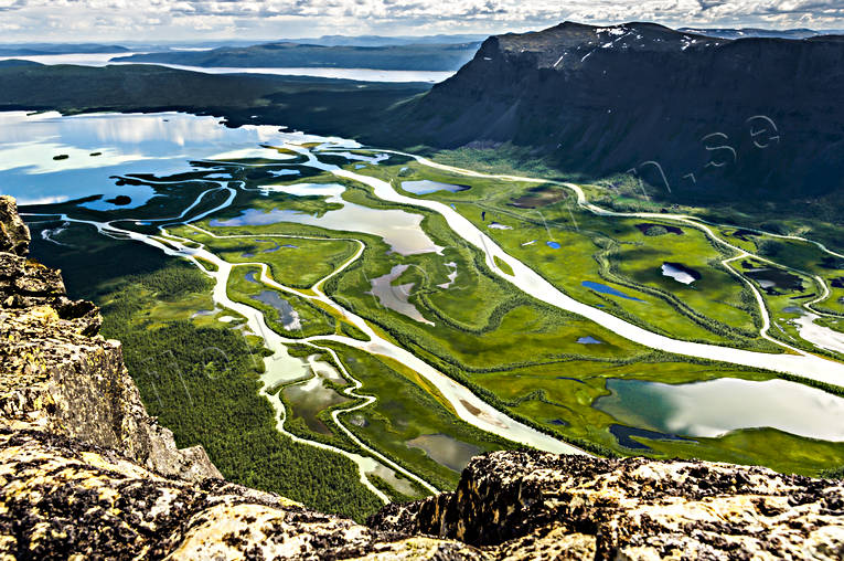 aerial photo, aerial photo, aerial photos, aerial photos, drone aerial, drnarfoto, fjllbilder, Ljtvrredeltat, Lapland, national park, national parks, panorama, participate, participate landscape, participate landscape, Rapa Valley, Sarek, Skierfe, Skierffe, summer, Swedish Mountains