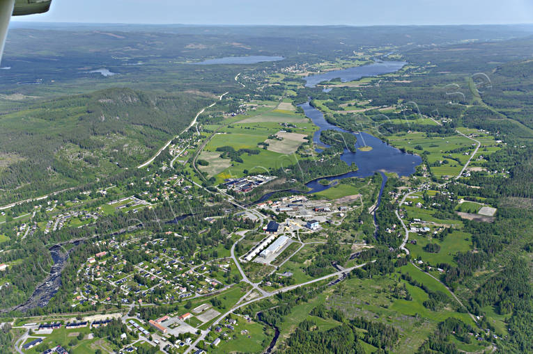 aerial photo, aerial photo, aerial photos, aerial photos, drone aerial, drönarfoto, Ljungaverk, Medelpad, samhällen, summer