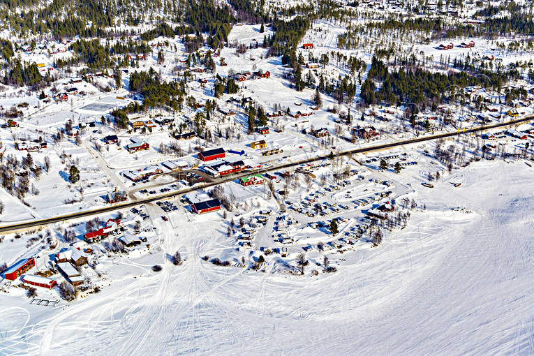 aerial photo, aerial photo, aerial photos, aerial photos, drone aerial, drönarbild, drönarfoto, Herjedalen, installations, Lofsdalen, samhällen, ski resort, ski resort, ski slopes, winter