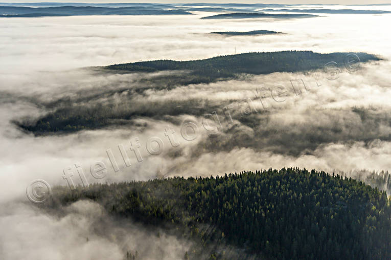 aerial photo, aerial photo, aerial photos, aerial photos, autumn, cloud, drone aerial, drönarfoto, fog, Jamtland, landscapes, season, seasons, summer, woodland